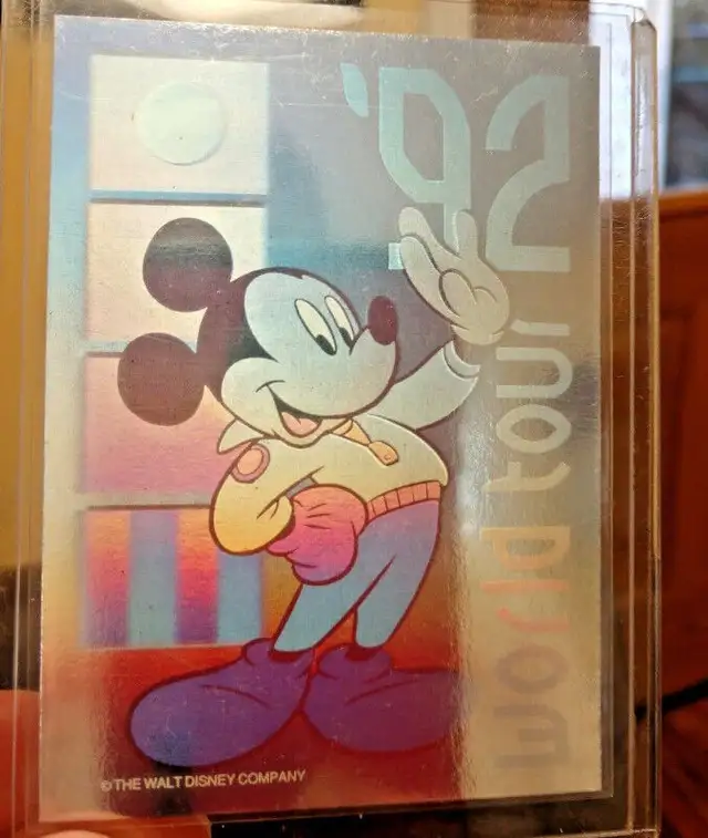 Disney Mickey Mouse Hologram 2 Card Set Fantasia + World Tour in Arts & Collectibles in Longueuil / South Shore - Image 4