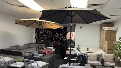 7.5ft Patio Umbrella Market Outdoor Table Umbrella 6 ribs, View more