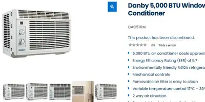 Danby 5,000 BTU Window Air Conditioner, View more