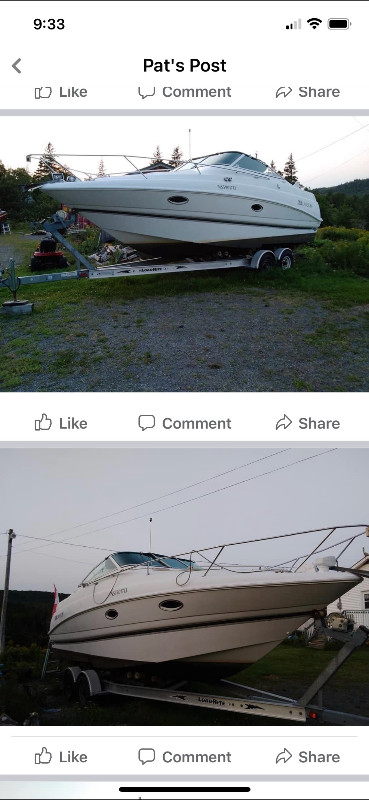 Boat for Sale - 1996 26ft Larson 260 Cabrio with 2007 Trailer in Powerboats & Motorboats in City of Halifax