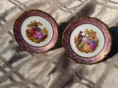 Vintage Limoges France Porcelain Cabinet Plates – Set of 2, View more