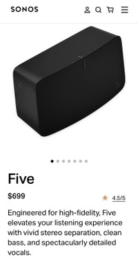 Sonos Play 5 speaker black