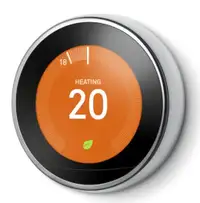 Nest Learning Thermostat, 3rd Generation, Stainless Steel