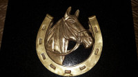 HORSES HEAD SOLID BRASS DOOR KNOCKER