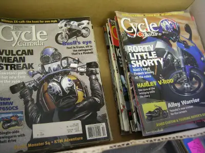 Just picked up this bunch of old motorcycle magazines.. ......priced for quick sale at $2.00 each......