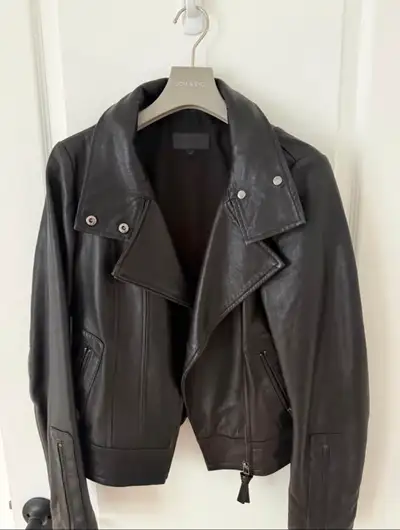 Mackage X Aritzia Black Leather Jacket Small, View more