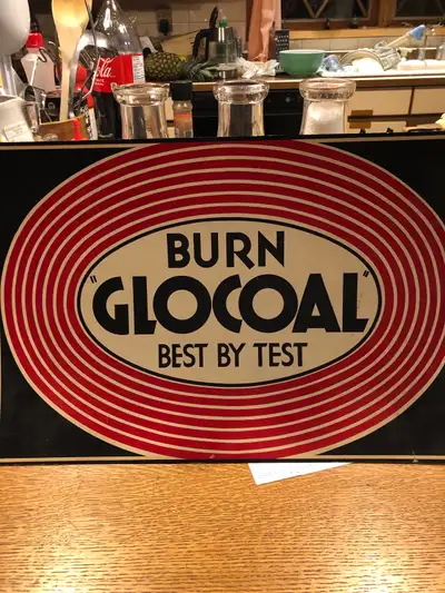 Vintage Coal  Paper Sign, View more