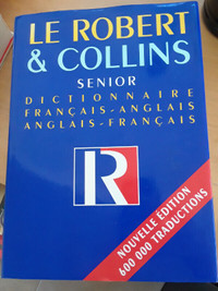 Robert & Collins Senior Dictionnaire English/French Dictionary