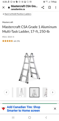 17 ft muti purpose aluminium ladder