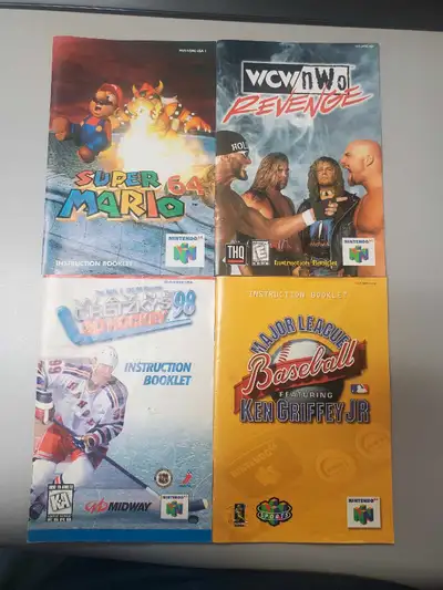 N64 NINTENDO 64 GAME INSTRUCTION MANUALS, View more