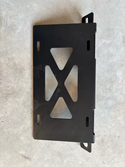 Ford Bronco metal license plate bracket for modular style bumper. Open up your radiator area to help...