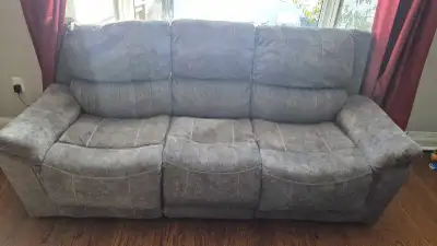 $350 OBO. Pick Up Only. Selling my recently replaced sofa. Seats 3 people, and has a center console...