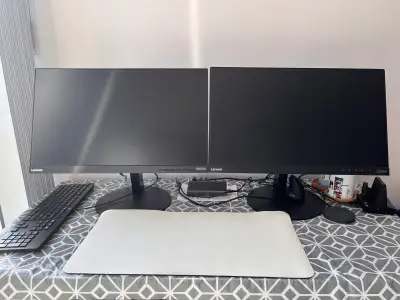 Two Lenovo ThinkVision Monitors, View more