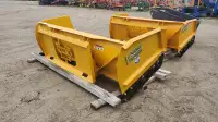 CQM 600C Compact 6' Pusher Blade with Skid Steer Mount