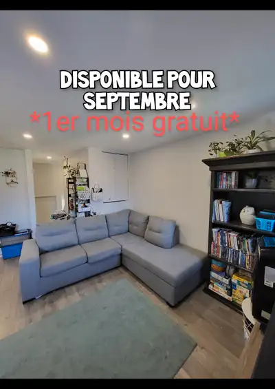 4 1/2 disponible 1er septembre