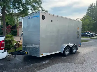 Selling a large 8.5x16 enclosed contractor trailer in excellent condition. This trailer has been pro...