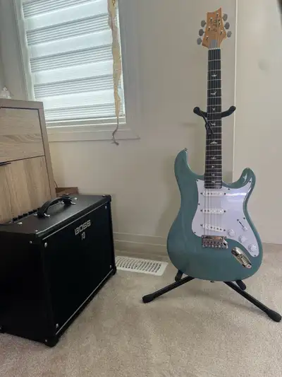 PRS SE Electric guitar and Boss Amp, View more
