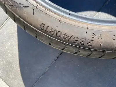 4 used 235/40R19 for sale used less than a season. low kms. $250