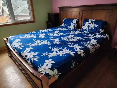 king size bed with mattress , View more