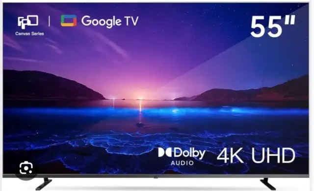 55” 4K UHD QLED Smart TV – Excellent condition (1 year used) in TVs in City of Montréal - Image 2