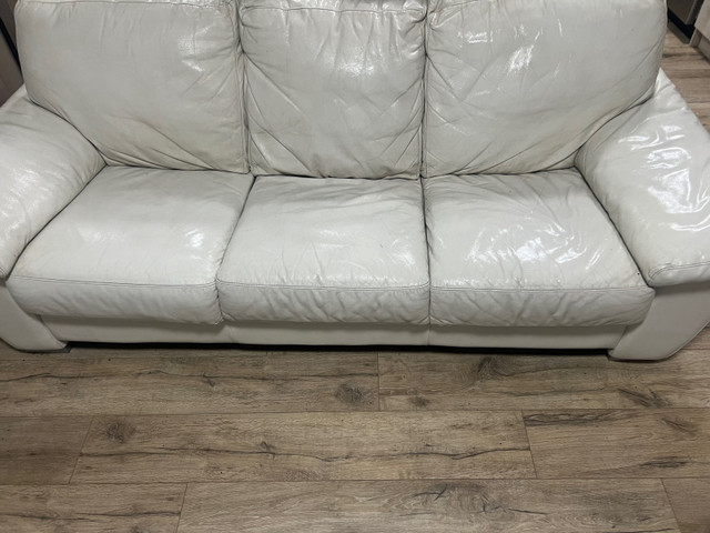 2 white leather couches in Couches & Futons in Abbotsford - Image 2