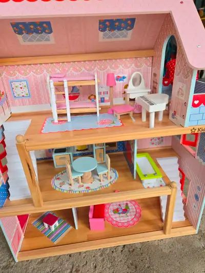Girls doll house and Kitchen set, View more