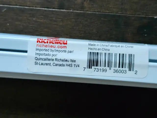 Drawer slides 450mm white TP10245030 / coulisses tiroir 18" neuf in Hardware, Nails & Screws in West Island - Image 5