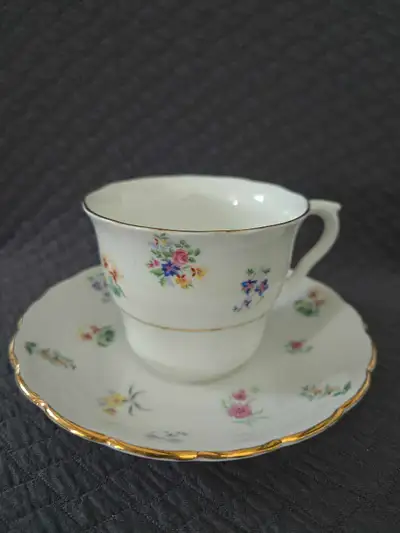 Vintage Colclough Bone China Tea Cup & Saucer, View more