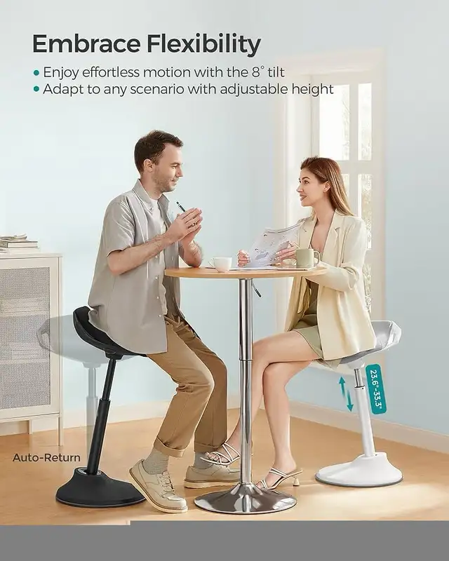  Standing Desk Chair, Adjustable Ergonomic Standing Stool, 23.6- in Chairs & Recliners in Markham / York Region - Image 5