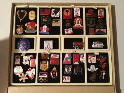 The listed kijiji price is for my most valuable pin which is in group 1 oval pin University of Calga...