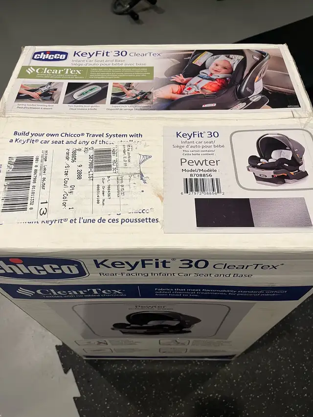 Chicco Keyfit Cleartex 30 Infant Car Seat and Base in Strollers, Carriers & Car Seats in Ottawa - Image 5