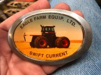 Vintage Case IH Belt Buckle Eagle Farm Equipment Swift Current