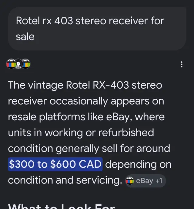 Vintage Stereo Receiver Rotel RX-403 in Stereo Systems & Home Theatre in Stratford - Image 8