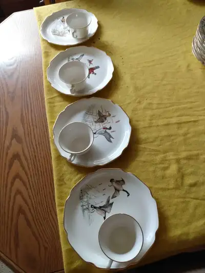 Gamebird plate tea cup set, View more