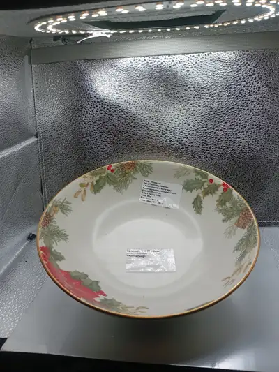 Mikasa Holiday Bowl – MBH-01 – Xmas Bloom – Poinsettia Holly Pin, View more