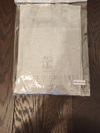New sealed Brunello Cucinelli Travel Garment Bag Suit Bag Linen