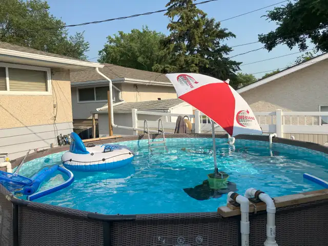 Heated 4 ft x 16 ft Portable Above Ground Pool in Hot Tubs & Pools in Regina - Image 2