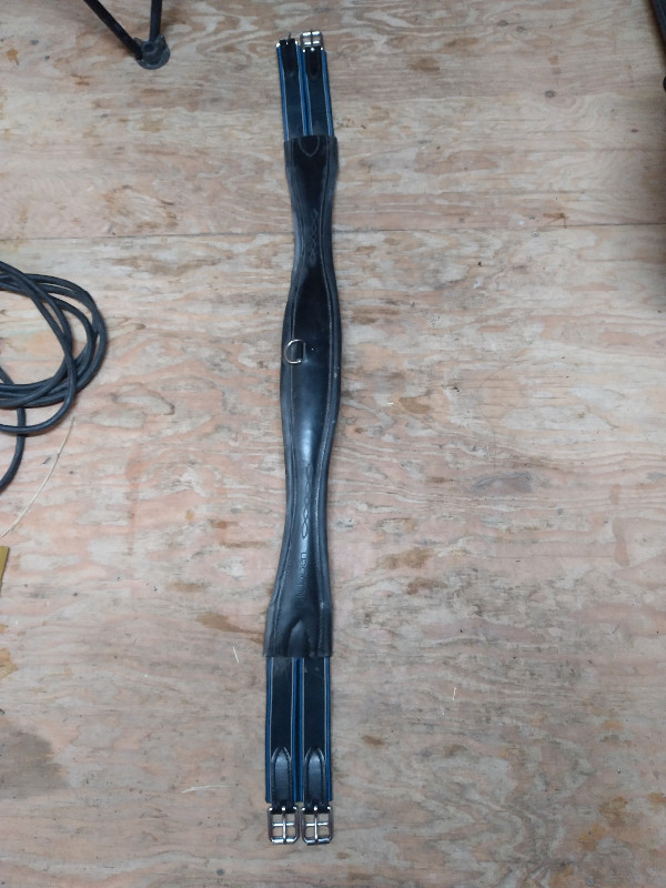 Sangle stubben cuir noir 115 cm dans Accessoires pour bétails et chevaux  à Val-d'Or - Image 2
