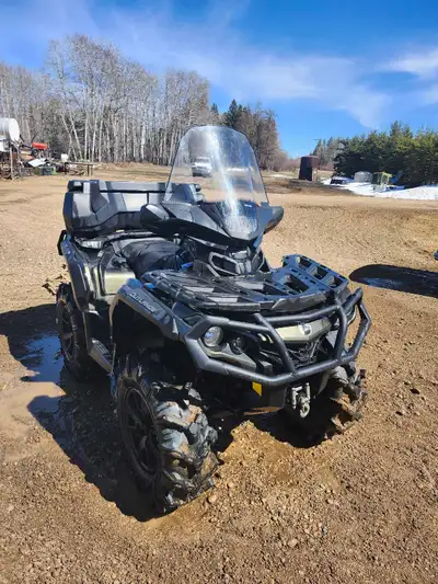 Low kms, 1600 kms, lots of accessories, great tires, hand warmers,can am box, windshield , located i...