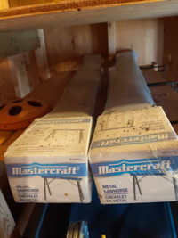 NEW 2 x Mastercraft Metal Sawhorse