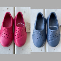 2 NEW Toms Shoes- Blue 10T, Pink 11T 