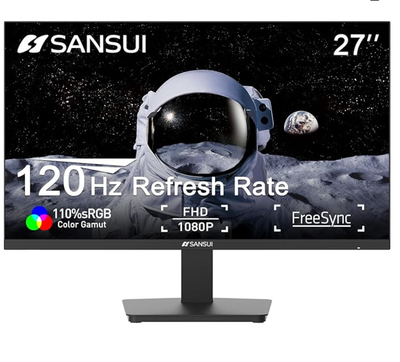 27" Computer Monitor 120Hz 1080P FHD + HDMI Cable, View more