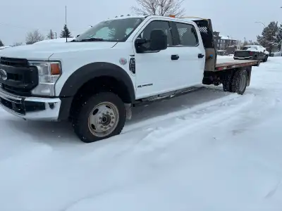 2022 Ford F550 Deck Truck 4x4 Power stroke diesel wheels Only 75000 km Crew Cab Full inspection Fina...