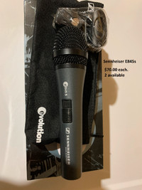 Shure-Sennheiser-Behringer-Unidyne microphones