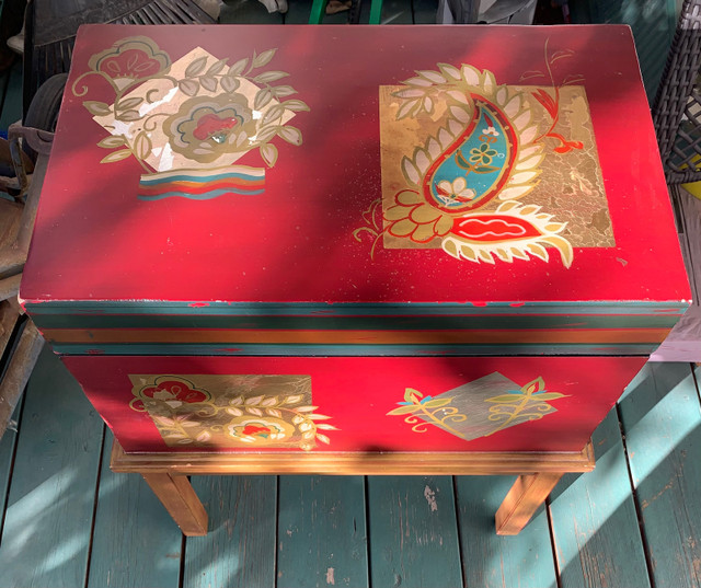 Pier 1 Small Asian Bombay Style Chest Storage Trunk in Hutches & Display Cabinets in Calgary