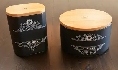 Dog or Cat Biscuit/Treat Ceramic Containers, View more
