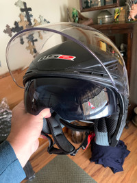 Motorcycle helmets and coats