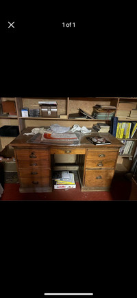 Antique Wood Desk