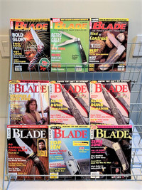 Late 1990's Blade and Knives Magazines, p/u Calgary NW