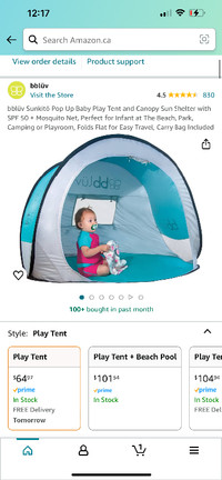 BBluv - Anti UV Play Tent